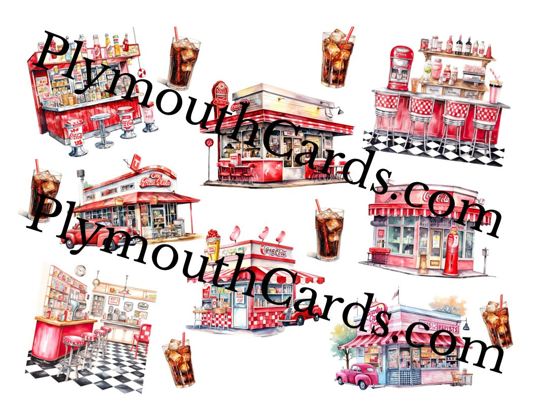 Soda & Diners sheet - Digital file