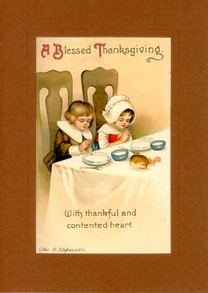 Thanksgiving Greeting From the Past greeting cards