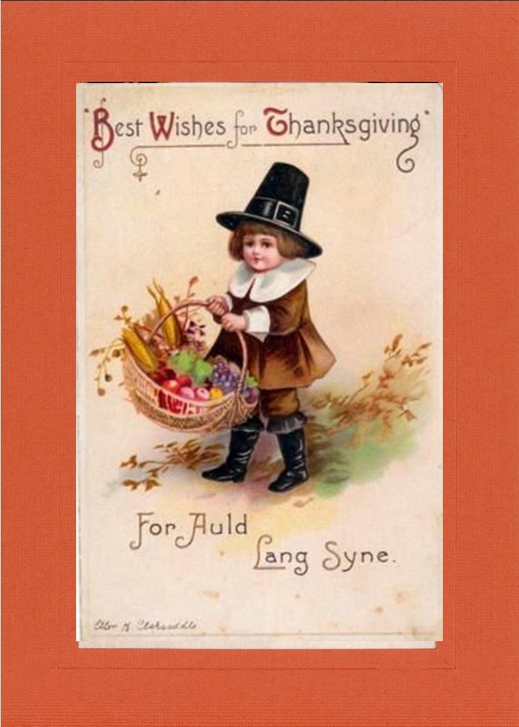Thanksgiving Greeting From the Past greeting cards