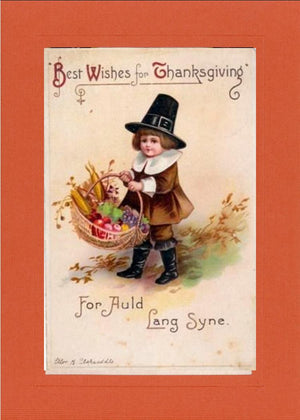 Thanksgiving Greeting From the Past greeting cards