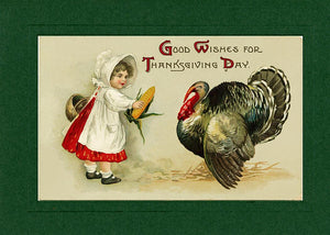 Thanksgiving Greeting From the Past greeting cards