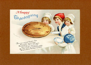 Thanksgiving Greeting From the Past greeting cards