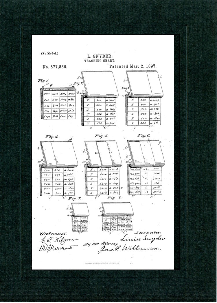Teaching School patent cards