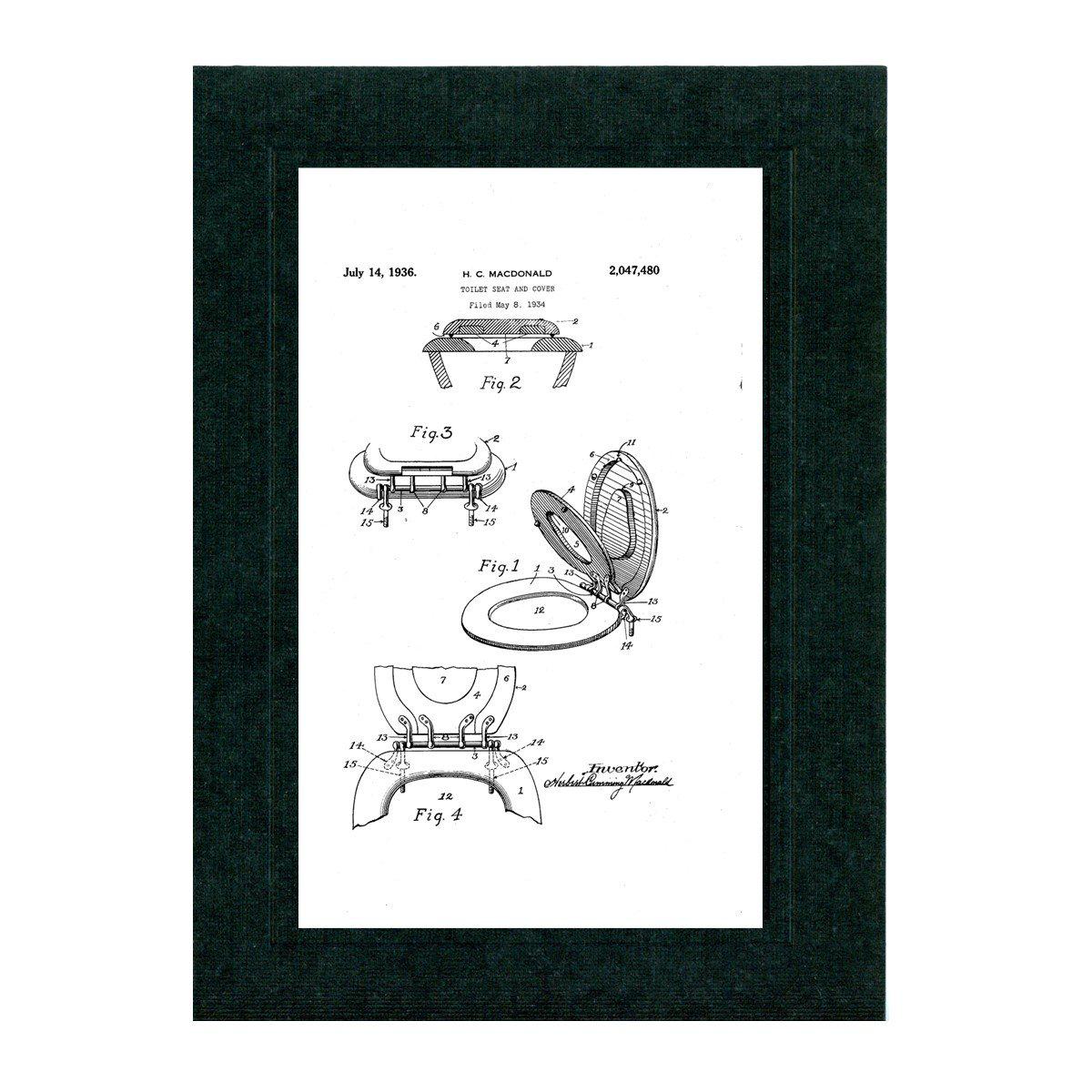 Bathroom patent cards