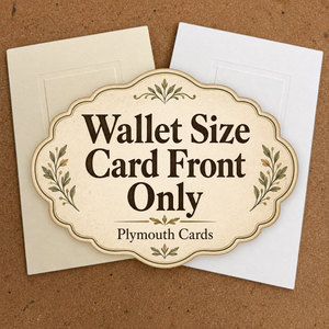 Wallet image size insert cards - FRONT ONLY