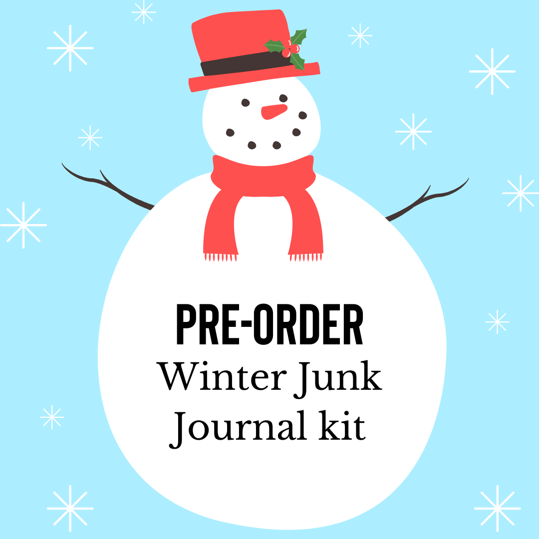 Winter Junk Journal card kit - January 2025