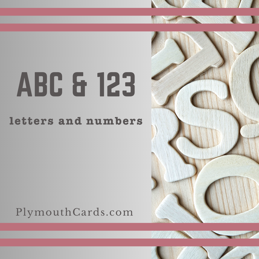 ABC & 123 junk journal scrapbook box - January 2026