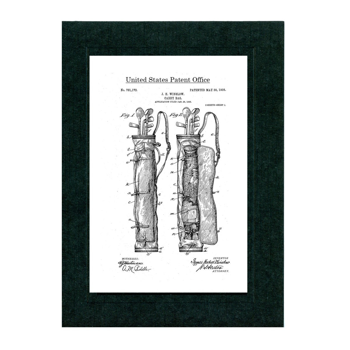 Golf Patents patent card set