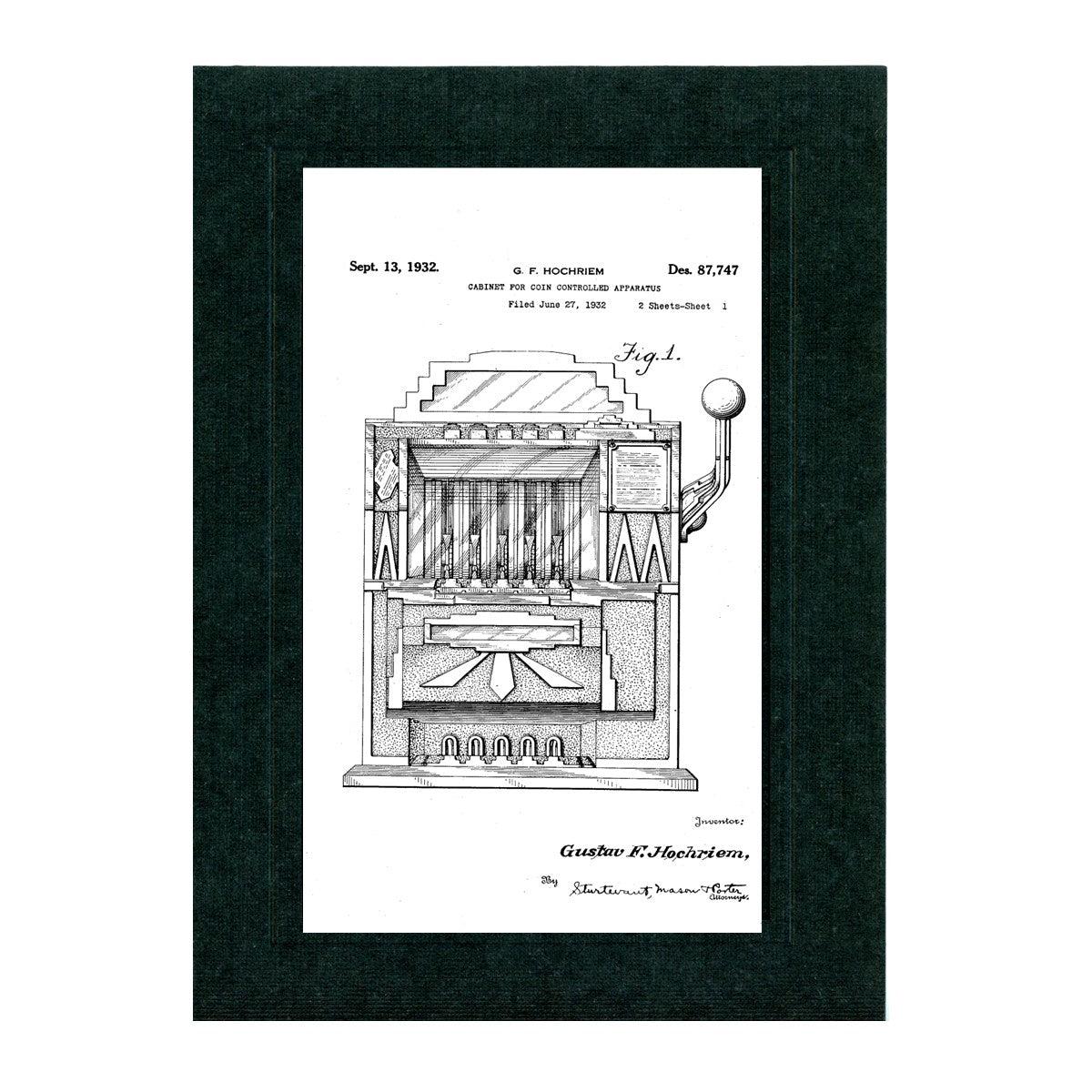 Slot machine patent card-Greeting Card-Plymouth Cards