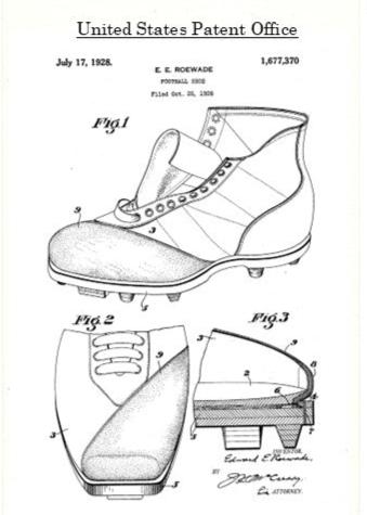 Football patent postcards