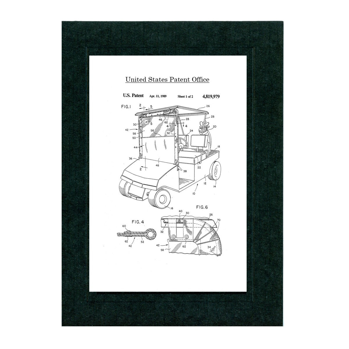 Golf Patents patent card set