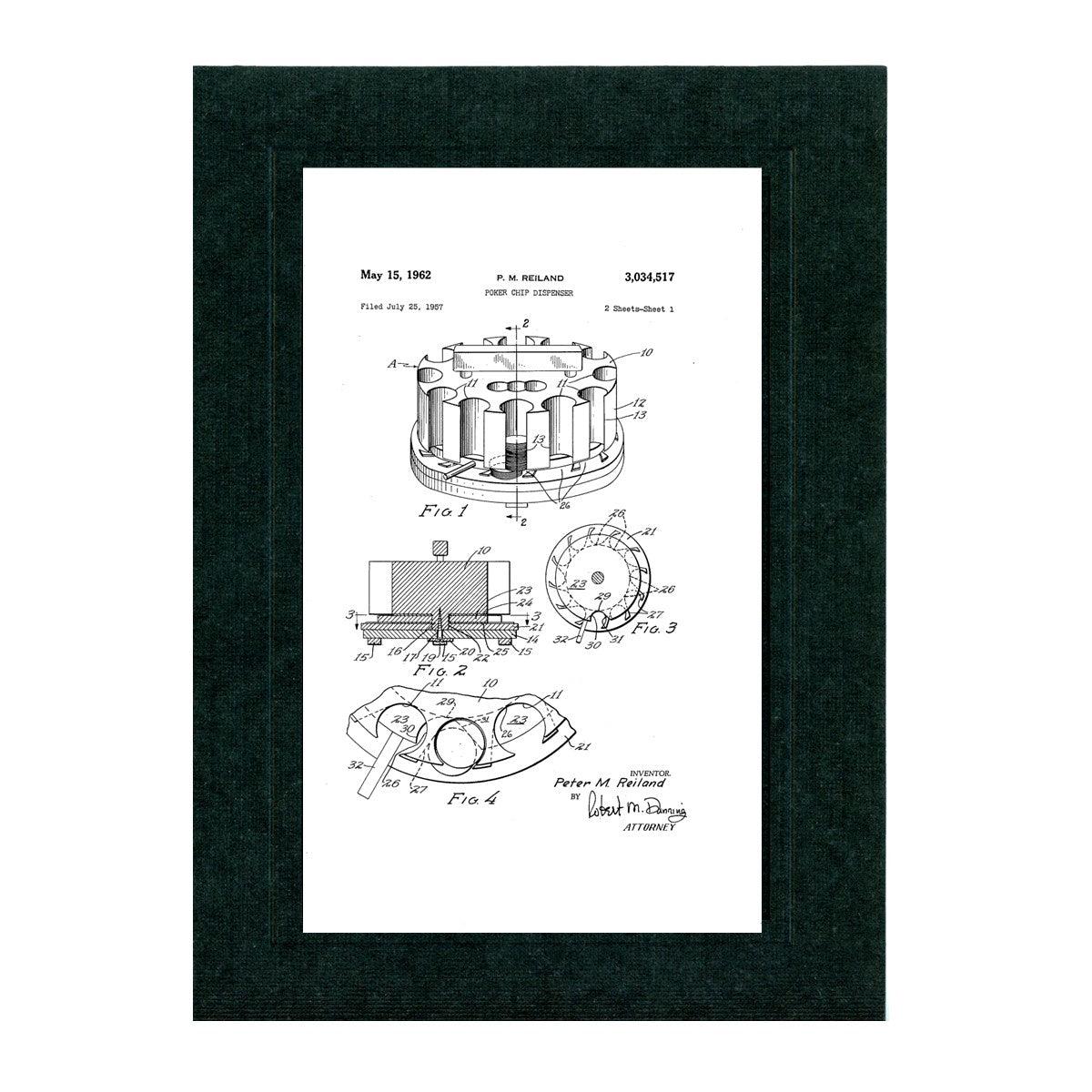 Poker Chips patent card-Greeting Card-Plymouth Cards