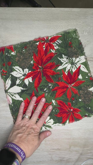 Poinsettia napkins
