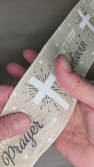 Don't Stop Believin' ribbon - by the yard