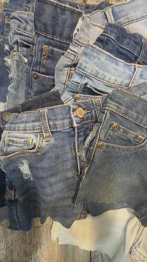 Denim Front Panel Piece – 8" to 12"