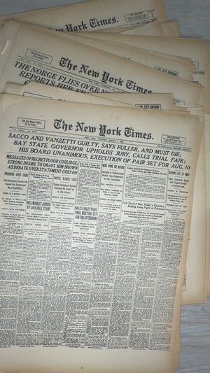 New York Times front cover bundles (6 decades)