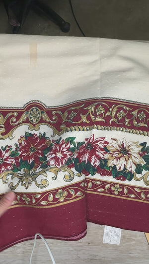 Poinsettia tablecloth - rectangle