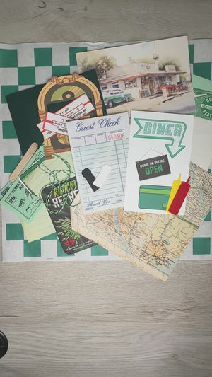 Green Diner Mini Journal card kit - April 14th ONLY
