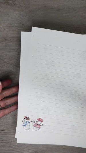 Snowmen Fun stationery kit