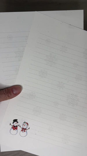 Snowmen Fun paper & envelopes