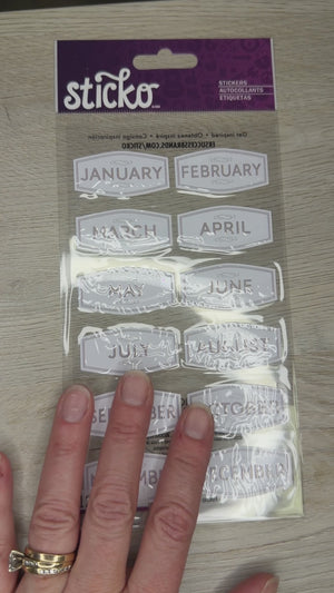 Sticko Months stickers