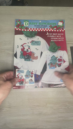 Sleepy Santa no-sew applique