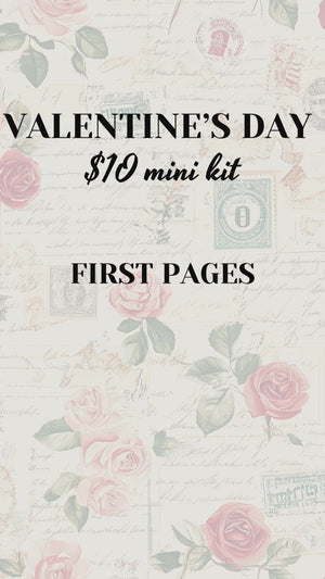 Valentine's Day Mini Journal card kit - December 14th ONLY