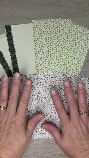 4" x 6" - Holiday Cardstock Paper Packs - 12 packs