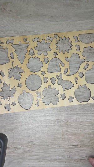 Wooden stencil