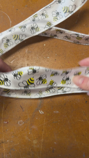 Bumble Bee ribbon - by the yard