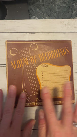 Album of Recordings storage book