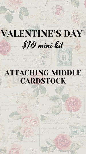 Valentine's Day Mini Journal card kit - December 14th ONLY