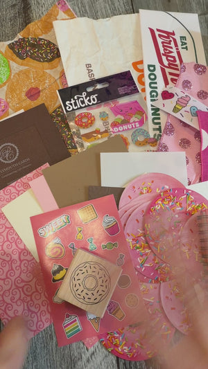 Donut grab bag - journal or rubber stamp