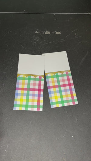 Plaid pockets - 2 pack