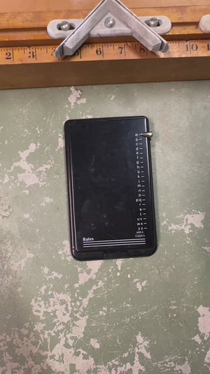 Bates Address/Phone Book Metal Case - Black