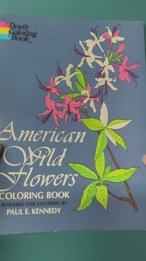 American Wild Flowers coloring book
