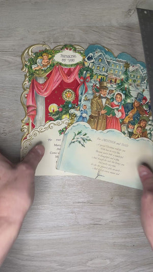 Pop-Up Christmas cards - used