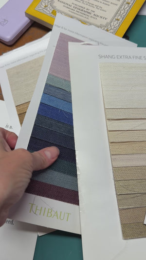 Wallpaper sisal swatches