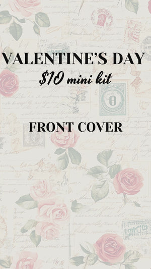 Valentine's Day Mini Journal card kit - December 14th ONLY