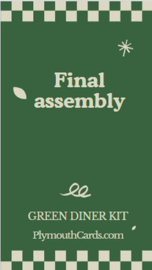 Green Diner Mini Journal card kit - April 14th ONLY