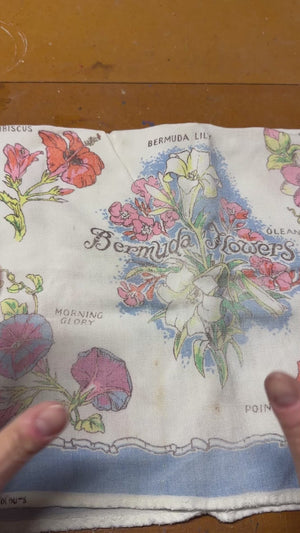 Bermuda Flowers fabric/flour sack towel
