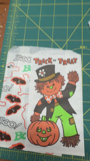Vintage Halloween treat bags - set of 5