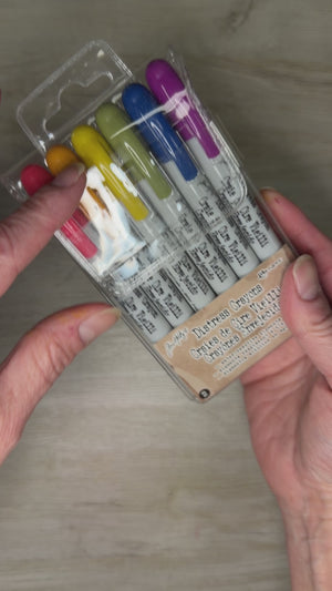 Tim Holtz Distress Crayons – 6 Pack  - USED