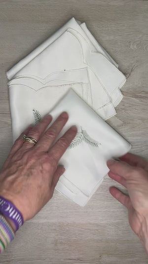 Pine needle napkins