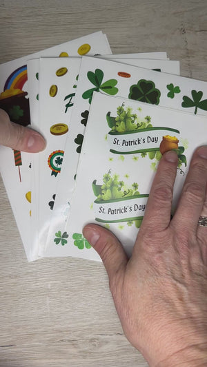 St Patrick's day sticker mystery bags
