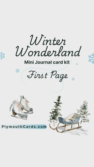 Winter Wonderland Mini Journal card kit - January 14th ONLY