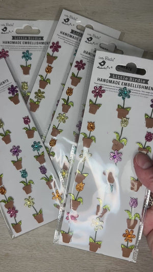 Flower sticker strips