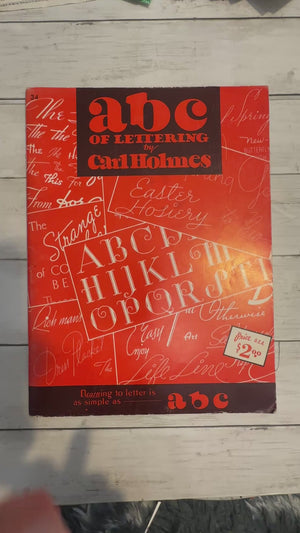 ABC of Lettering by Carl Holmes