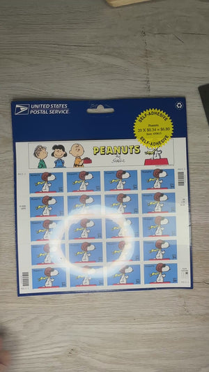 20 Peanuts $0.34 postage stamps