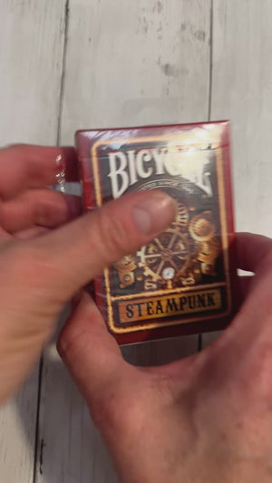Steampunk Red - Playing Cards